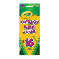 Crayola - Pastels à l'huile - Couleurs variées - Paquet de 16-16 couleurs vives en forme hexagonale unique