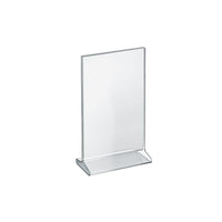 Azar Displays 11" x 7" Vertical Top Load Acrylic Sign Holder, Clear, 10 Pack (142714)-Perfect for schools, businesses, homes, and retail stores