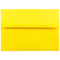 JAM Paper A6 Invitation Envelopes, 4.75 x 6.5, Brite Hue Yellow Recycled, 1000 Pack (94531B)-Yellow