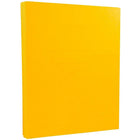 JAM Paper Vellum Bristol Cardstock, 8.5 x 11, 67lb Goldenrod Yellow, 2 packs of 50 (169825g)-Size: 8-1/2" x 11"