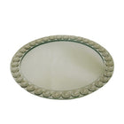 elegance - Assiette de presentation en miroir avec perles de diamant - Diametre de 13 pouces-Plaque de charge