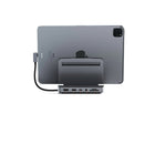 Satechi hub de support en aluminium pour iPad Pro - Gris sidéral-iPad Pro M1 2021, iPad Pro 2020/2018, iPad Air 2020, MacBook Pro M1 2020, MacBook Pro 2019/2018/2017/2016, MacBook Air M1 2020, MacBook Air 2018, Microsoft Surface Pro 7, Surface Go, Samsung Galaxy S20 5G, Google Pixelbook. Nécessite un port USB-C PD pour une compatibilité totale.