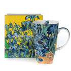 McIntosh Van Gogh Irises Mug with Gift Box - 19.60oz-It has a unique shape that is ideal for showcasing beautiful art