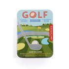 Kikkerland Golf Game in a Tin-Keep this small kit in your desk for a quick round of golf anytime you need