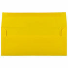 JAM Paper #10 Business Coloured Envelopes - 4.125" x 9.5" - Yellow Recycled - 50 Pack-Size: #10 (4.13 x 9.5 inches)