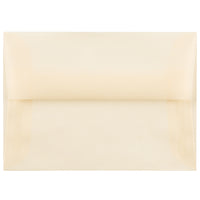 JAM Paper Enveloppes translucides A1, ocre printanier, 50/paquet-Enveloppes en papier translucide ocre printanier