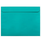JAM Paper 9 x 12 Booklet Envelopes, Brite Hue Sea Blue Recycled, 100 Pack (5156773g)-Sea blue