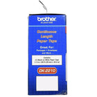 Brother Continuous Length Paper Tape - Black on White (DK2210)-Great for Binder spines, postcards, standard envelopes, small packages, and more