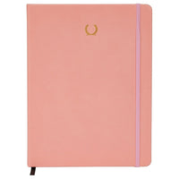 Alfred Sung Classic Softcover Notebook - 7" x 9-3/4" B5 - Pink-224 lined pages per notebook