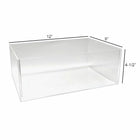 Eddie's Large Acrylic Counter Tray - 4-1/2"H x 12"W x 8"D - Clear - 2 Pack-4-1/2" H x 12" W x 8" D
