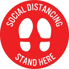 Mark Maker Floor Decal 12" Diameter Circle - Social Distancing, Stand Here-Floor Decal