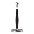 Umbra Tug Paper Towel Holder, Smoke-Molded rubber fins on pole create friction for one-handed tearing. Screw-on/off knob-shaped top ensures fast, simple loading