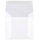 JAM Paper 5 x 5 Square Envelopes, Clear Translucent Vellum, 50 Pack (31032I)-Blank interior for personalized message
