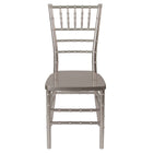 Flash Furniture HERCULES PREMIUM Series Pewter Resin Stacking Chiavari Chair-Chiavari Seating
