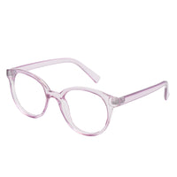 Gry Mattr  8+ Kids Blue Light Glasses - Plastic - Mod Round Cleo  -Provides blue light protection for use with digital devices such as computer screens, tablet PCs, smartphones, and television screens.