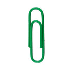 JAM Paper Coloured Standard Paper Clips, Small, Green Paperclips, 6 Packs of 100, 600 Total (2183752g)-Material: Metal