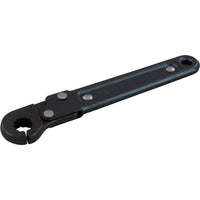 Gray Tools 9/16" Ratcheting Tube Wrench, 12 Point, Black Finish-Size: 9/16"