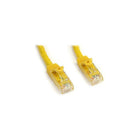 StarTech N6PATCH3YL 3' Cat 6 Snagless Patch Cable, Yellow-RJ-45 Male connector on both sides for dependable network connectivity