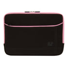 Vangoddy 13.3" Microsuede Laptop Sleeve - Brown/Pink-Back zippered compartment is great for holding accessories