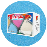 Sandtastik Classic Coloured Sand, 10 lb (4.5 kg) Box, Light Blue-Fine grain with natural sparkle throughout