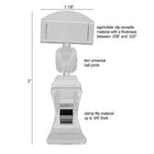 Eddie's Versa Clip Sign Holder - 2.75" L - Clear - 25 Pack (130651-25)-2.75" Long
