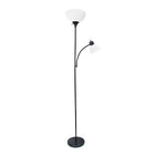 Simple Designs Incandescent Floor Lamp, Black (LF2000-BLK)-Painted Finish