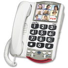 Clarity P300 26-dB Amplified Big Button Corded Photo Phone-Amplifies sound up to 26dB so you can clearly hear the phone
