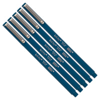 Marvy Uchida Ultra Fine Felt-Tip Pen - Oriental Blue - 5 Pack-Colour: Oriental Blue