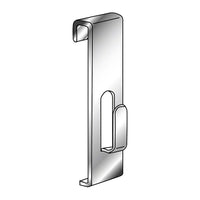 Wamaco Gridwall Flush Hook - Black - 40 Pack-Hang framed pictures, signage and packaged products