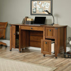 Sauder 59"W Carson Forge Desk - Washington Cherry-Finished on all sides for versatile placement