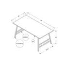Monarch Specialties 3791 Coffee Table - 40"L/Grey/Black Metal-CHOOSE WITH CONFIDENCE - Monarch Specialties is a leader in furniture and home decor, developing products that offer outstanding value and style for over 50 years; your purchase will be well packaged for protection and to facilitate timely delivery