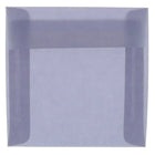 JAM Paper 8.5 x 8.5 Square Envelopes, Wisteria Purple Translucent Vellum, 100 Pack (1592157g)-Wisteria purple