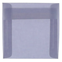 JAM Paper 8.5 x 8.5 Square Envelopes, Wisteria Purple Translucent Vellum, 100 Pack (1592157g)-Wisteria purple