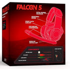 Packard Bell Falcon 5 Elite Gaming Headset With LED Lights - Red-Backlit keyboard