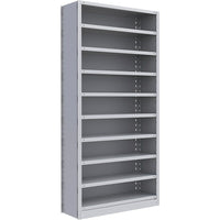 Metalware RK237 Boltless Shelving Unit, 10-Shelves, 36" x 18" x 76", Light Grey-Adjustable shelving system that provides high strength, yet economical storage capacity for your needs