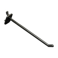 Azar Displays 6" x 0.287" Pegboard Locking Hooks, Black, 50 Pack-Works with any of display's pegboards