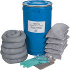 Zenith Safety 16-Gallon Spill Kits, Universal, With Polyethylene Pail-Contents: 5 Sorbent Socks (3" x 48"), 5 Sorbent Pillows (8" x 18"), 1 Pair Nitrile Gloves, 2XL (11), 1 Pair Safety Goggles (One Size), 3 Disposal Bags (26" x 36")