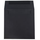 JAM Paper 9 x 9 Square Envelopes, Black Linen Recycled, 250 Pack (V01215H)-Blank interior for personalized message