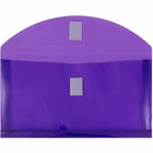 JAM Paper - Enveloppes en plastique avec crochet et boucle #10 - 5.25" x 10" avec extension de 1 po - Violet - Paquet de 12-Quantité : 12 par paquet , La fermeture Velcro garantit que l'ouverture est bien fermée, mais facile à ouvrir