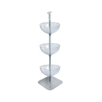 Azar Displays 3-Tier 16" Bowl Floor Display (751603)-Display fixture