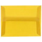 JAM Paper A2 Invitation Envelopes, 4.38 x 5.75, Gold Translucent Vellum, 50 Pack (PACV617I)-Gold translucent envelope