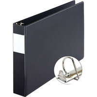 XtraLife 11" x 17" Slant-D Ring Binder, 2", Black-Slant D® rings hold 25% more sheets than standard round rings