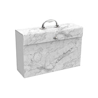 Fresh Home Elements 19 Pocket File Case - Marble-19 Tabs