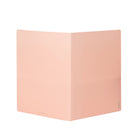 Poppin 2-Pocket Poly Folder - Blush/Light Gray-4.5" high pockets in coordinating color