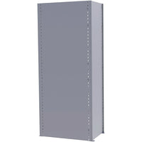 Metalware Boltless Shelving Unit, Back Panels, 42" x 88", Light Grey-For closed style shelving