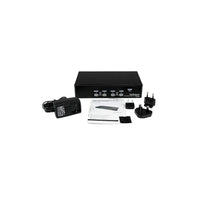 StarTech 4 Port 1U Rackmount USB KVM Switch with OSD-Extracting the keyboard strokes from the USB connection this KVM enables hot key support for wireless keyboard and mouse combo kits that use a single USB receiver