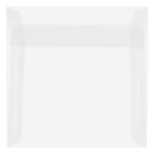 JAM Paper 7.5 x 7.5 Square Envelopes, Clear Translucent Vellum, 1000 Pack (81981B)-Clear