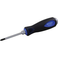 Gray Tools #2 Phillips Comfort Grip Screwdriver, 15/64" Shank, 4" Blade Length-Blade length (inches): 4"