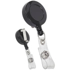 Staples Klip-N-Pull Retractable Keycard Badge Holders - Black - 18" - 10 Pack-Makes access to secured areas fast and easy