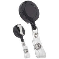 Staples Klip-N-Pull Retractable Keycard Badge Holders - Black - 18" - 10 Pack-Makes access to secured areas fast and easy